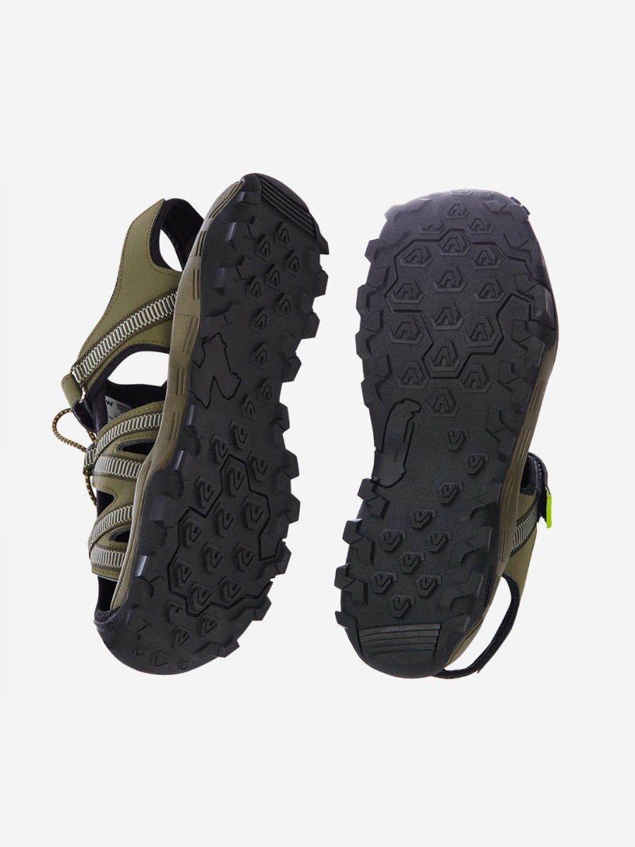 WOODLAND MENS SANDAL 2078116 OLIVE  Chakhdi