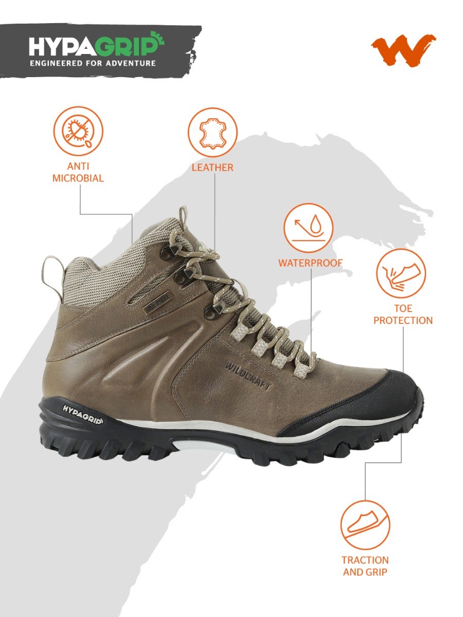 Buy Men HYPAGRIP Amphibia Sphere Low Ankle Shoes Brown Online