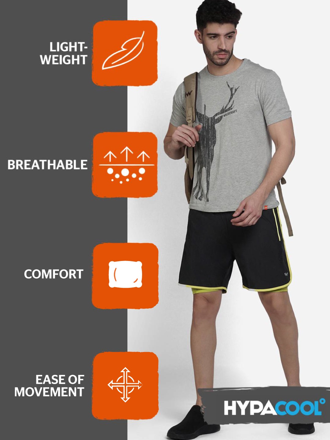 Wildcraft running shorts new arrivals