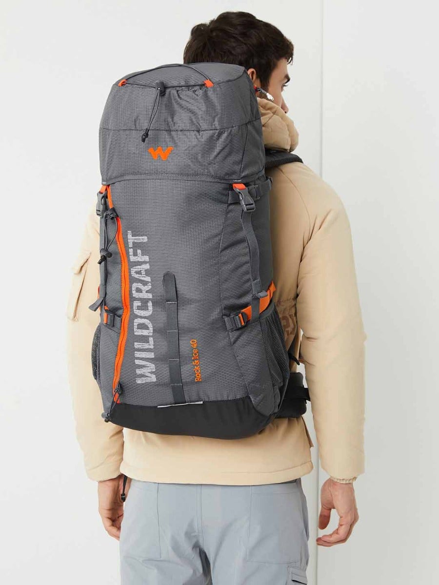 Buy Rock Ice Rucksack 40 L Dark Grey Online Wildcraft