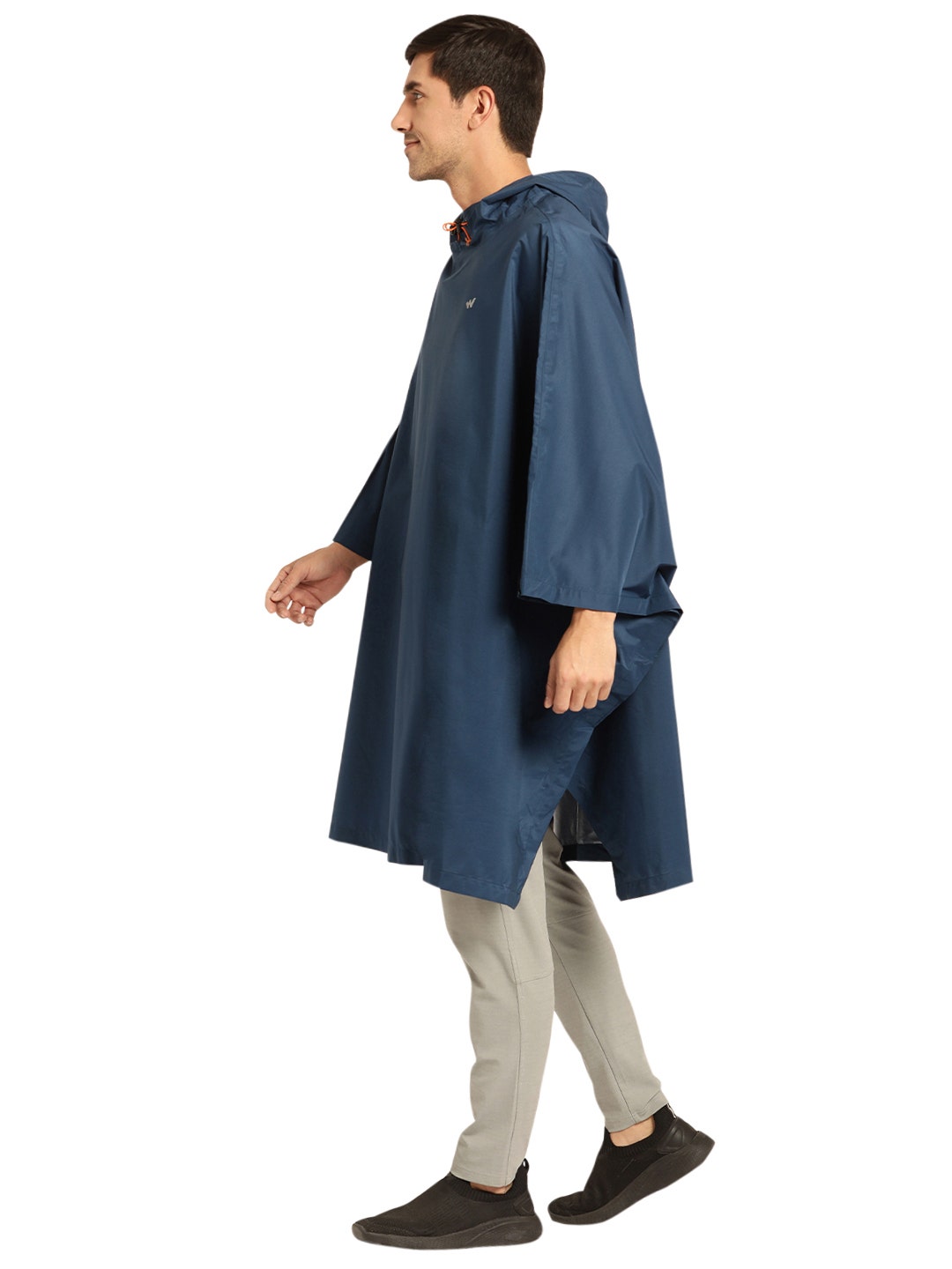 Buy Men HYPADRY™ Solid Rain Poncho Navy Online Wildcraft