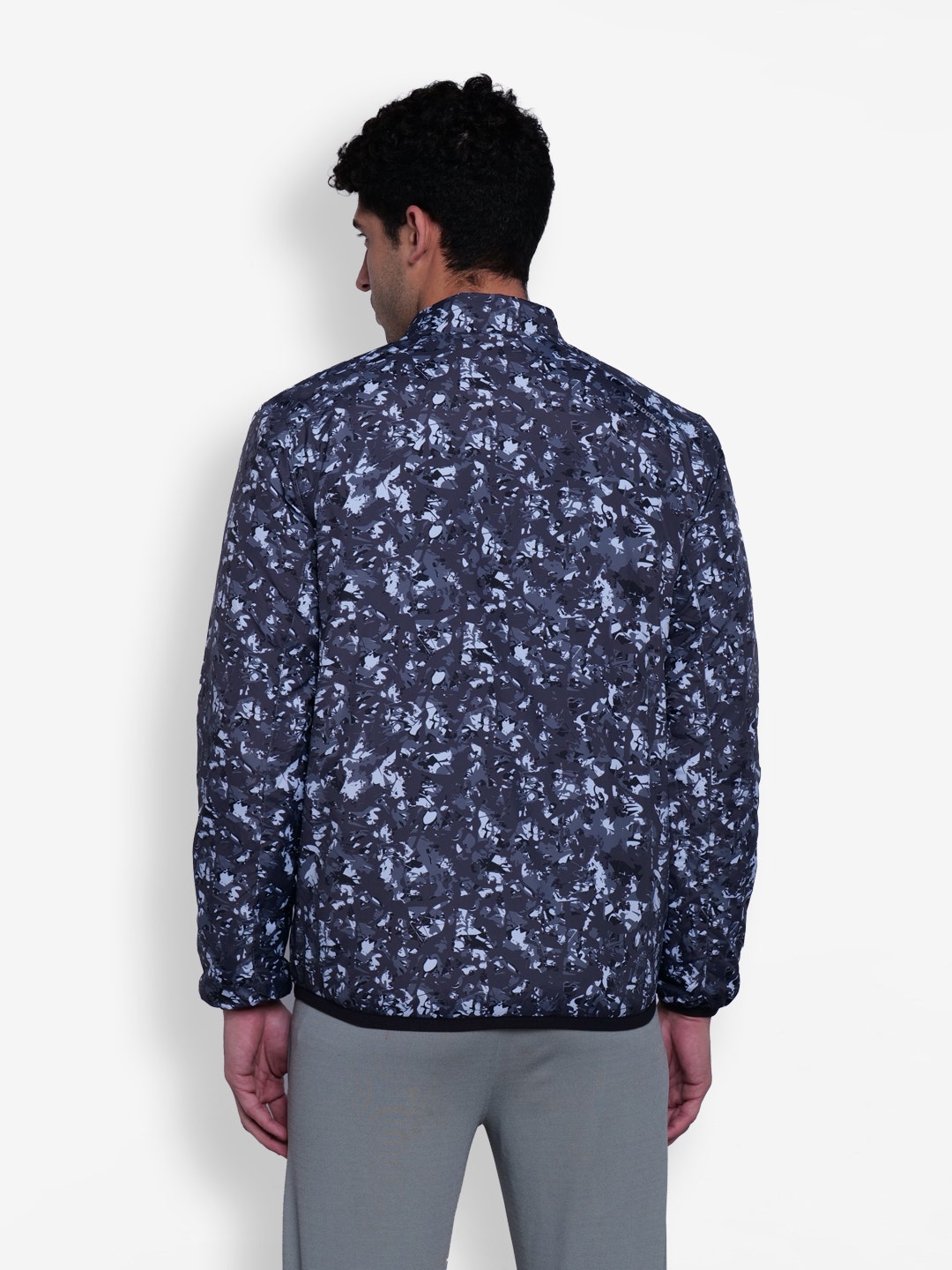 Men PRNT LQJ Reversible Grey Black