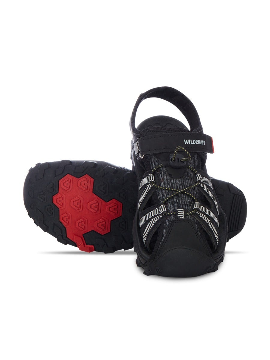 Buy Men Black Sports Sandals 8 Online at desertcartOMAN