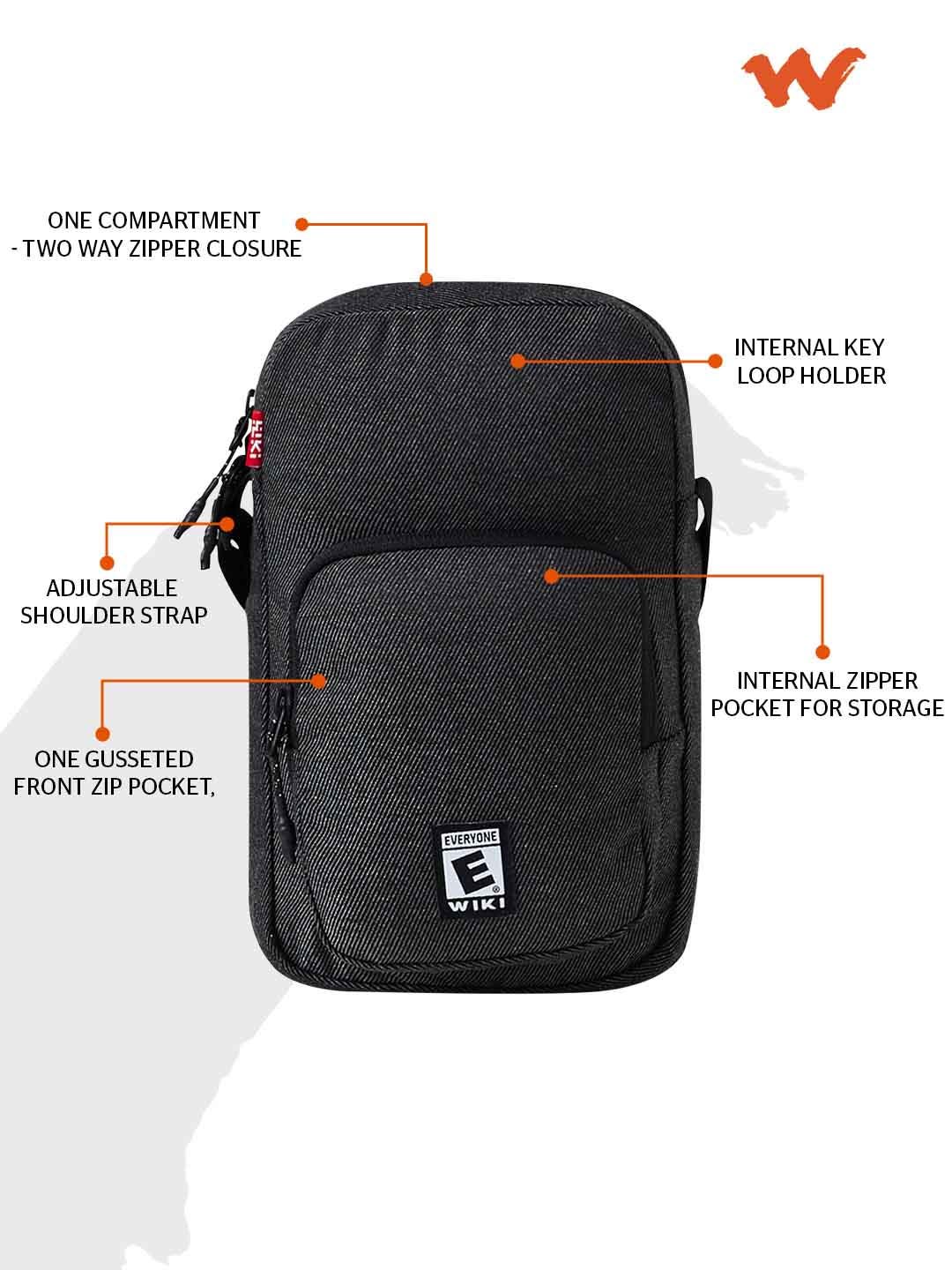 Wiki Twill Black 2.5 L Soul Crossbody